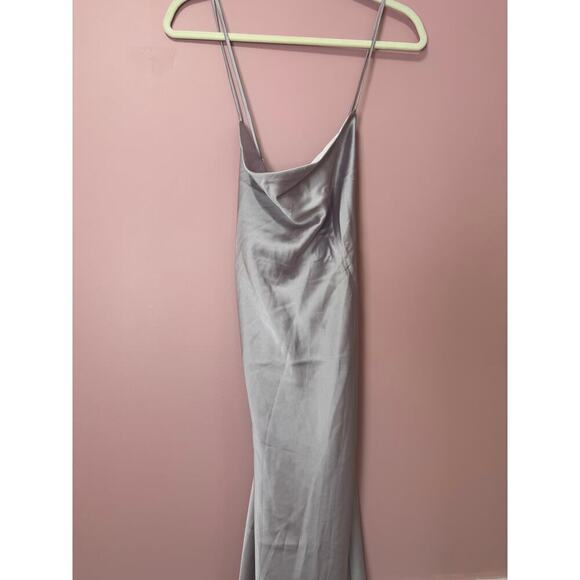 Show Me Your Mumu Tuscany Maxi Slip Dress Satin Size Large - Picture 4 of 8